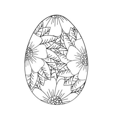 Easter egg coloring page easter bunny coloring page