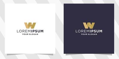 plantilla de logotipo letra wh vector