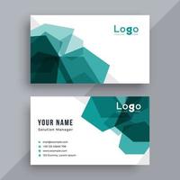 Professional business card design template vector