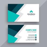 Professional business card design template vector