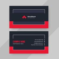 Professional business card design template vector