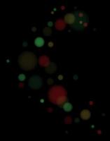 Colorful transparent bokeh lights on Black. Vector Illustration. EPS10