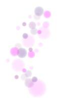 Colorful transparent bokeh lights on White. Vector Illustration. EPS10