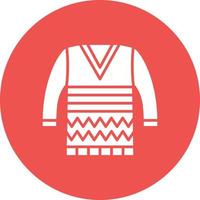 Sweater Glyph Circle Background Icon vector