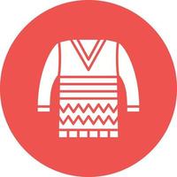 Sweater Glyph Circle Background Icon vector
