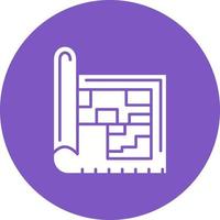 Architecture Glyph Circle Background Icon vector