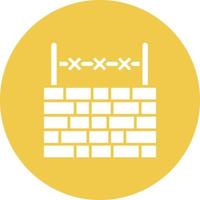 Border Glyph Circle Background Icon vector