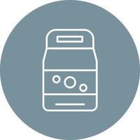 Detergent Line Circle Background Icon vector