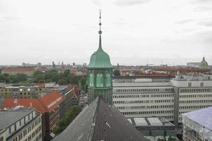 View of the city of Copenhagen in Denmark photo