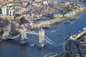 Aerial view of London photo