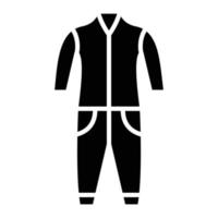 Overall Clothes Glyph Icon vector