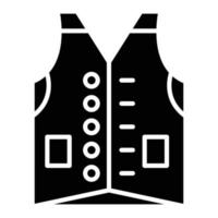 Vest Glyph Icon vector