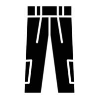 Trousers Glyph Icon vector