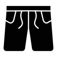 Boxer Shorts Glyph Icon vector