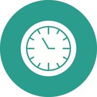 Clock Line Circle Background Icon vector