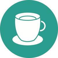 Espresso Line Circle Background Icon vector