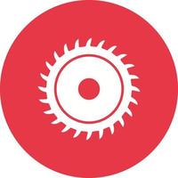 Circular Saw Line Circle Background Icon vector