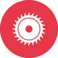 Circular Saw Line Circle Background Icon vector