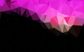 Dark Pink, Yellow vector low poly layout.