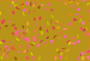 Light Red, Yellow vector backdrop with abstract shapes.