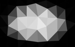 plata clara, textura de mosaico de triángulo de vector gris.