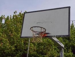 detalle de la canasta de baloncesto foto