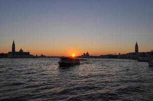 Sunset in Venice photo