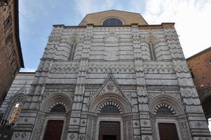 Cathedral church baptistry in Siena photo