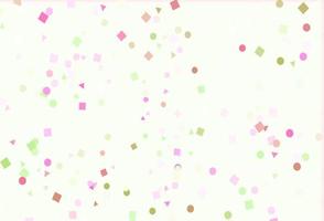Light Pink, Green vector pattern in polygonal style with circles.