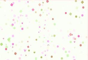 Light Pink, Green vector pattern in polygonal style with circles.