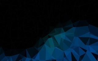 Dark BLUE vector polygon abstract backdrop.