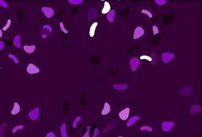 Light Purple vector pattern with chaotic shapes.