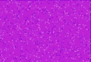 Light Purple vector background with bubbles.