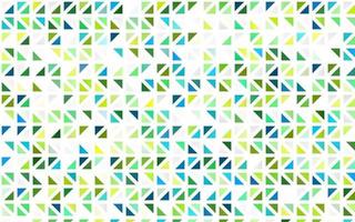 Light Blue, Yellow vector seamless background with triangles.