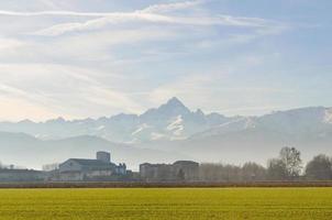 Monviso mountain in Piedmont Italy photo