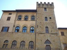 View of the Town of Arezzo in Tuscany, Italy - Piazza Grande squ photo