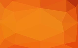 Light Orange vector shining triangular pattern.