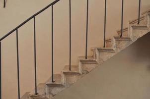 ancient stair with stone steps photo