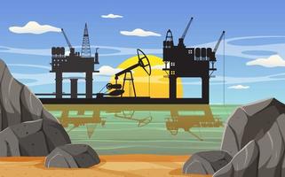 Offshore Rig Vector Art, Icons, and Graphics for Free Download