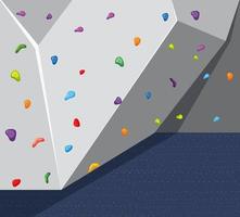 Indoor rock climbing wall background vector