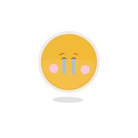 Crying emoji vector