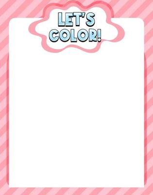 Colour fun border template background