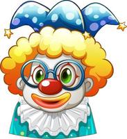 A clown cartoon colourful character