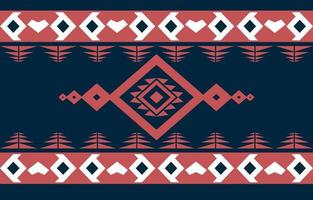 red and white Abstract american ethnic geometric pattern design for background or wallpaper. fabric pattern vector illustration