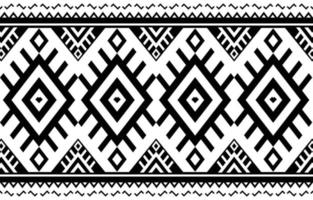Black and white Abstract ethnic geometric pattern design for background or wallpaper. fabric pattern vector illustration