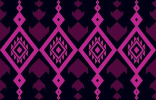 pink Abstract american ethnic geometric pattern design for background or wallpaper. flower fabric pattern vector illustration