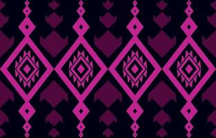 pink Abstract american ethnic geometric pattern design for background or wallpaper. flower fabric pattern vector illustration