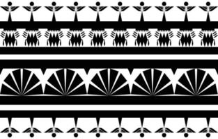 diseño de patrones geométricos étnicos abstractos en blanco y negro para fondo o papel tapiz. Ilustración de vector de patrón de tela
