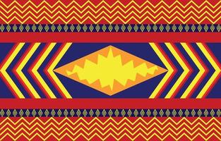 colorful Abstract african or american ethnic geometric pattern design for background or wallpaper. fabric pattern vector illustration