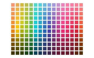 fondo de patrón de textura de herramienta de diseñador de carta de colores. paleta de color. tonos de color de la mesa. armonía de colores. colores de tendencia. ilustración vectorial aislado sobre fondo blanco vector